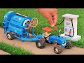 Mini tractor wheat thresher science project | diy tractor | @TopLand94