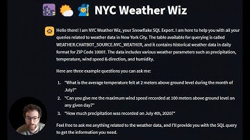 Use Streamlit to chat with Snowflake Data