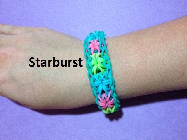 Double Starburst Rainbow Loom Bracelet