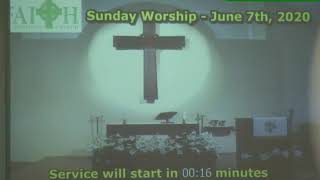 One God – Three Persons 6-7-2020 Sermon