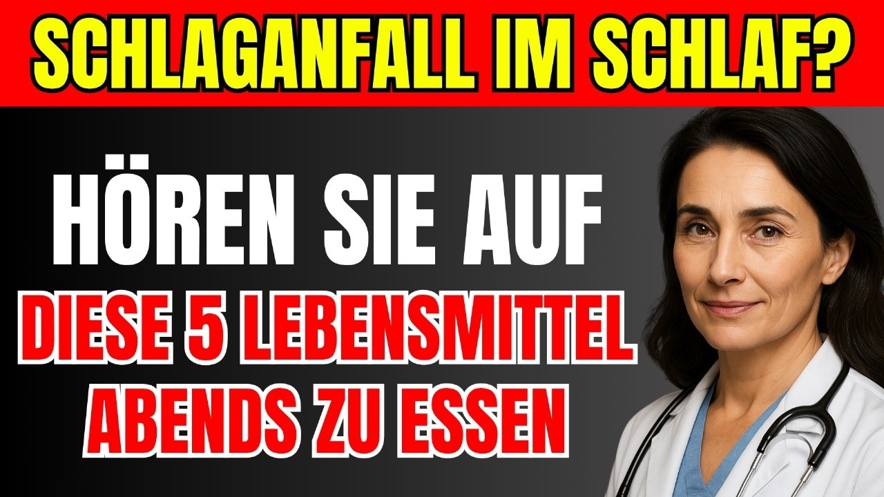 Senioren, essen Sie diese 5 Lebensmittel niemals am Abend! Hohes Schlaganfallrisiko