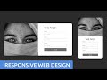 Responsive Web Design in HTML / CSS | Signup Page Design | HTML Tutorial Hindi Time Lapse