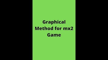 Graphical Method to solve mx2 game - Class-6