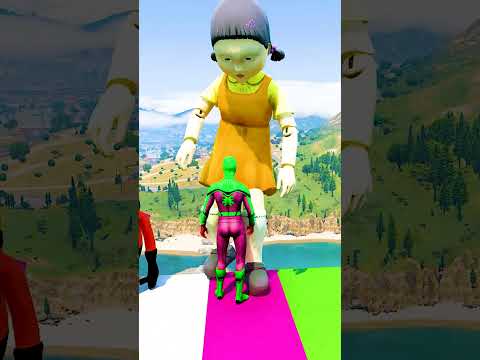 GTA 5 Epic Water Ragdolls | Spider-Man Jumps / Fails ep.17778 #shorts