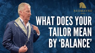 Understanding the term 'balance' on a Savile Row suit. savilerowsuit.com