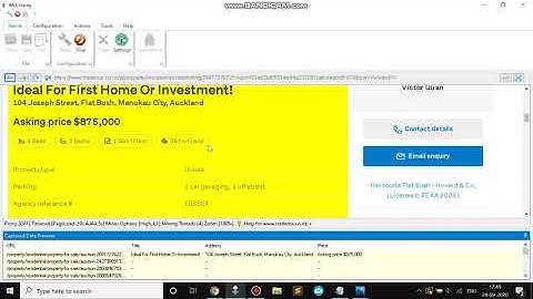 How to scrape data from the listings and details pages of Trademe.co.nz using Webharvy