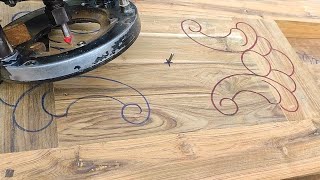 Easy Way To Make Wood Carving Circles Design By Pvj Wood Carving