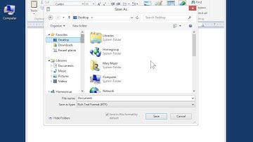 Windows 8.0 Professional - Create a WordPad Document