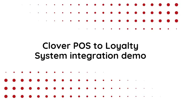 Clover POS to Loyalty System integration demo