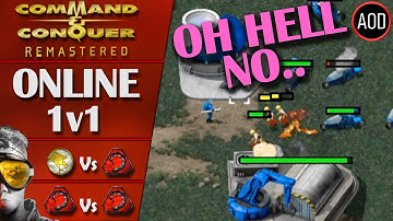 Command and Conquer Remastered: Tiberian Dawn - 1v1 Online Multiplayer Ranked Gameplay - 2 Matches