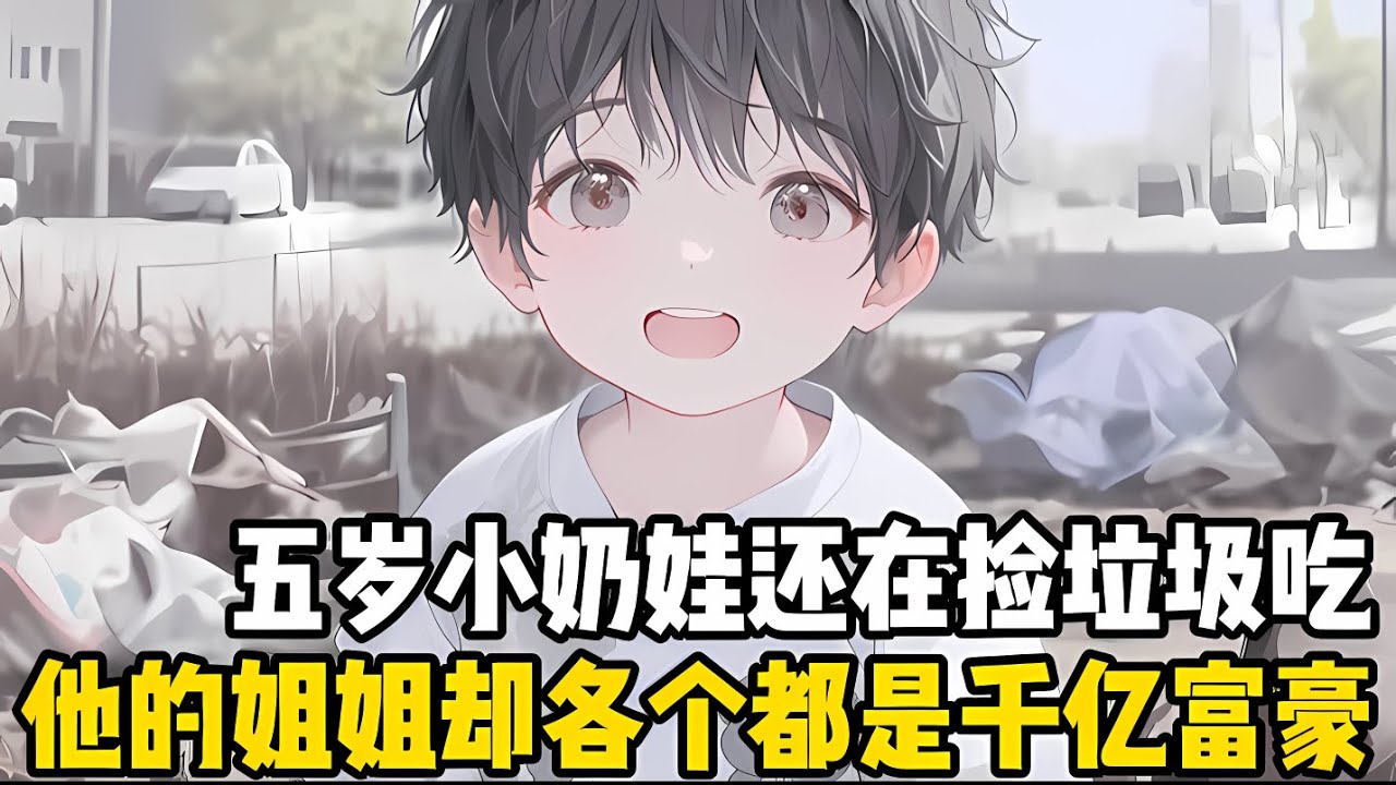 五歲小奶娃一生中最幸運的事，就是在垃圾堆裏撿到饃饃吃，然而他的姐姐們卻各個都是身價韆億的富豪#漫画 #小说 #二次元