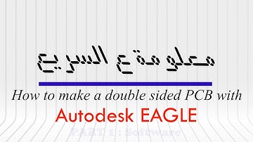 How to make a double sided PCB with Eagle PART1