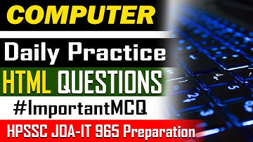 HTML MCQ for JOA IT 965 Exam | Computer Questions Practice | Success Educator