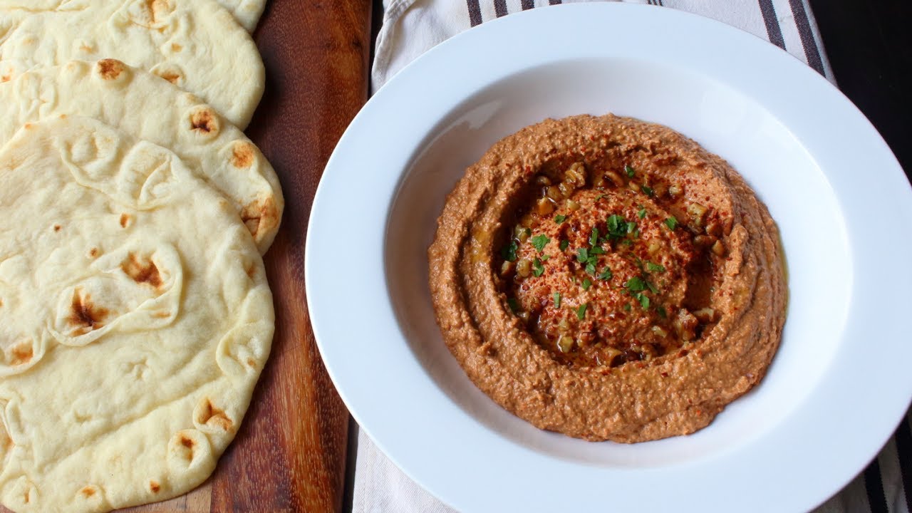 Muhammara (Roasted Pepper & Walnut Spread) - How to Make Muhammara Dip & Spread | Food Wishes