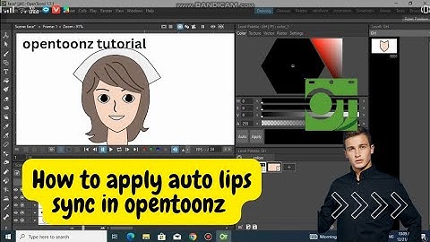 how to apply auto lips sync in opentoonz, opentoonz animation tutorial