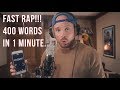 Fast rap  400 words in 1 minute