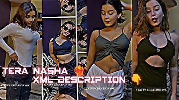 Tera Nasha🌸||xml file😌🎶|| new  👀🎶|| new trend xml video💘 #xml #xmlpreset #xmlfile #alightmotionedit