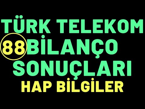 TÜRK TELEKOM BİLANÇO SONUÇLARI #TTKOM hisse #ttkom #borsa #hisse #yorum #sasa #kontr #mıatk #gubrf