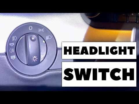 How to replace the headlight switch in an Audi A4 B7