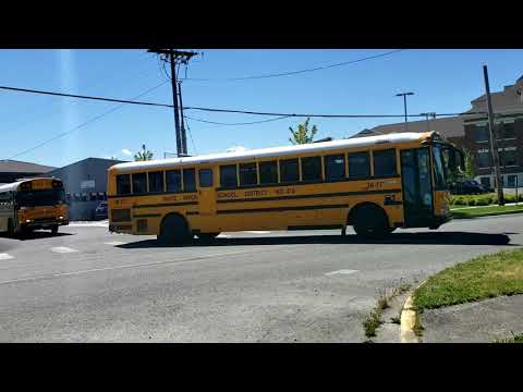 Glacier Middle School Last Day of School bus send off