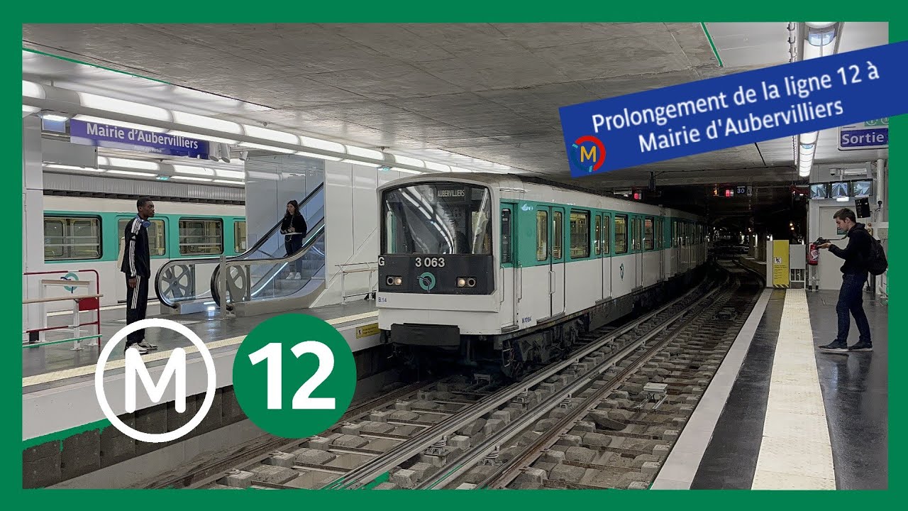Prolongement de la ligne 12 à Mairie d'Aubervilliers (31/05/2022)