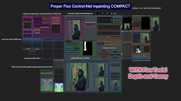 v7 COMPACT Proper Flux inpainting with Flux Tools Depth / Canny - ComfyUI - Alimama or Flux Fill