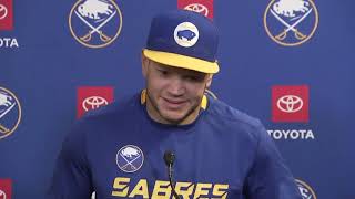 Kyle Okposo Postgame Interview vs Montreal Canadiens (10/14/2021)