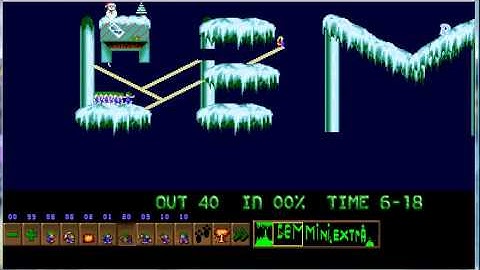 Lemmings Custom Level: Lemmini Extra.