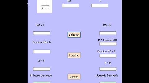 Diferenciación Numérica