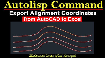 Export Coordinates from AutoCAD to Excel |Autolisp Command