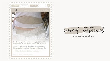 simple, classy & interactive carrd tutorial — © yizdoll