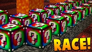 LUCKY BLOCK NETHER RACE! | Minecraft Spiral Lucky Block Mod