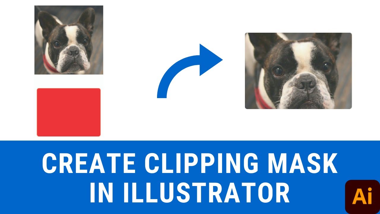 How to Create a Clipping Mask in Adobe Illustrator - 1 Minute Tutorial