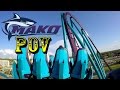 Mako Roller Coaster Back Row POV SeaWorld Orlando HD!!!
