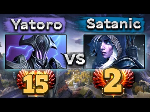 Видео: Топ 2 ранг против Яторо! Сатаник на Дровке - Satanic Drow Ranger 7.35 DOTA 2