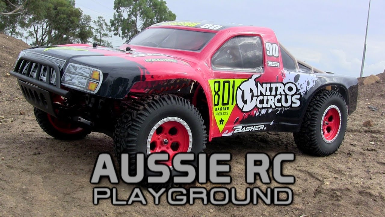 Hobby King Nitro Circus Basher 4x4 SCT First Run on 3S - Stock