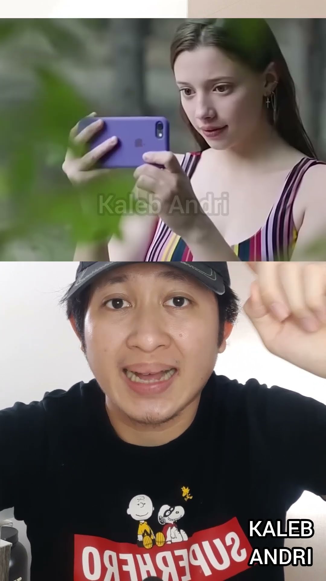 CEWEK BUTA DIBAKAR HATI KAKAKNYA SAAT BERENANG | Kaleb Andri #shorts