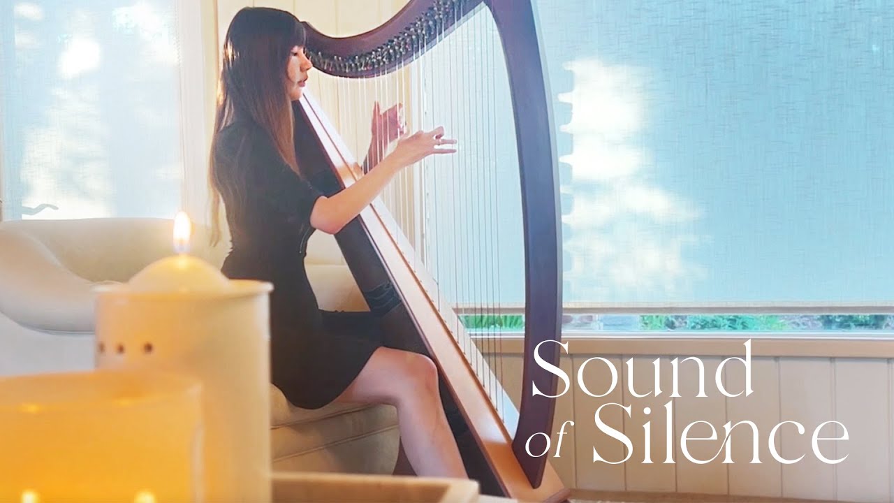 The Sound of Silence Simon & Garfunkel (Harp Cover) My Harp Journey