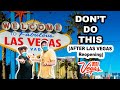 What NOT to do in LAS VEGAS (DON’T make these MISTAKES)