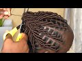 This is kinky hair  free hand hairstyle for natural hair