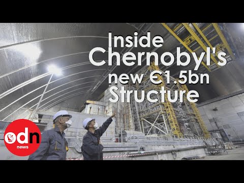 Внутри нового саркофага Чернобыльской АЭС стоимостью 1,5 миллиарда евро