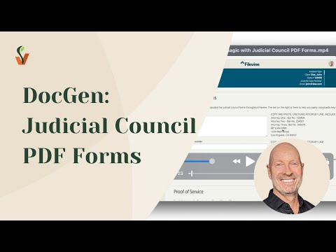 DocGen Magic with Judicial Council PDF Forms