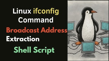 Bash script to extract broadcast address of all network interfaces by ifconfig command