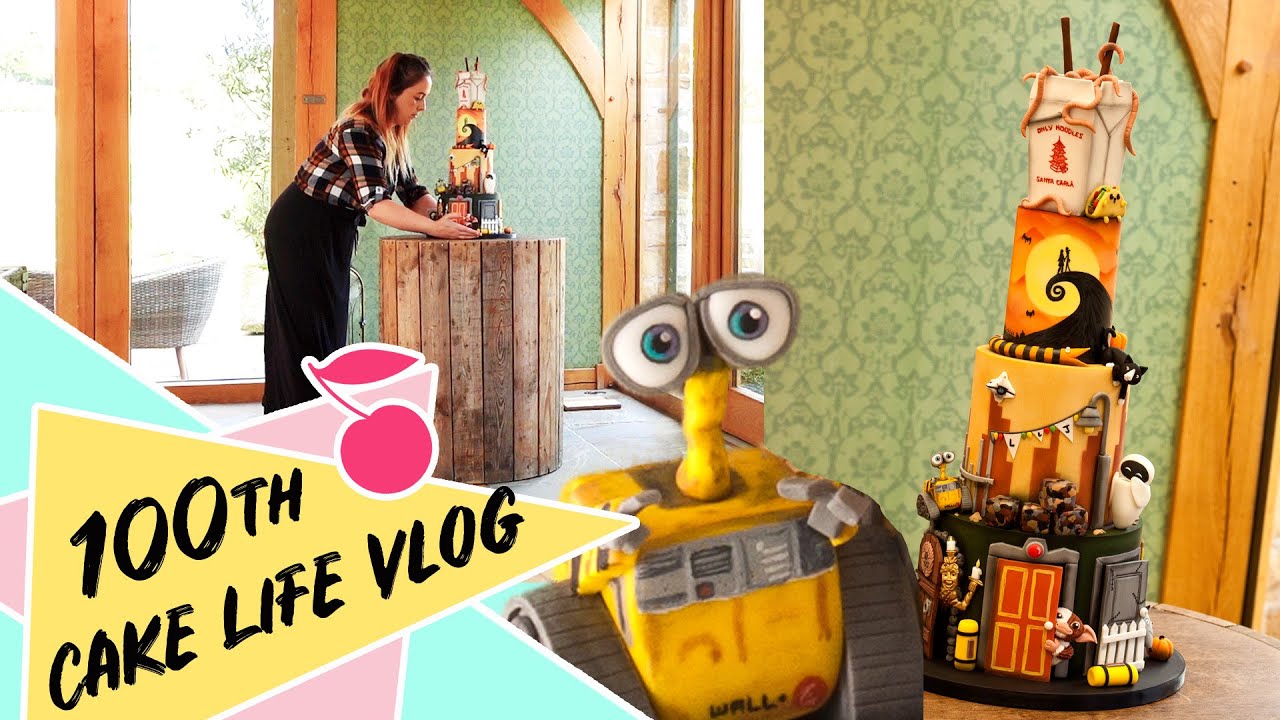 100th Cake Life Vlog | 3 Tier Mash-up Wedding Cake | Cherry Vlogs - YouTube