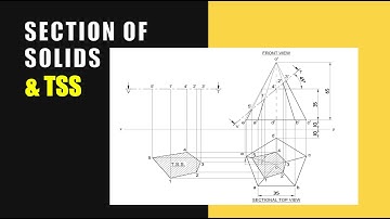 Section of solids and TSS of a Pentagonal Pyramid TDA 2018