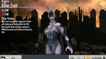 Injustice Mobile on Android (glitch): How to reset the Regime Killer Frost Challenge