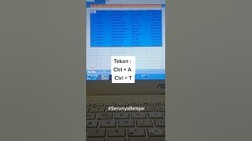 Membuat Tabel di Excel Cuma 3 Detik | ayu izd