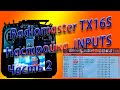 Radiomaster TX16S/Настройка входов/Настройка INPUTS Часть 2