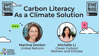 Carbon Literacy As a Climate Solution  |  Carbon Newbie Summit 2023  |  Climate Week NYC 2023