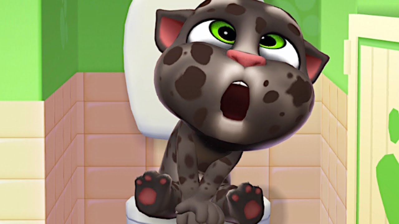 Пуу томеду. Talking Tom poop.